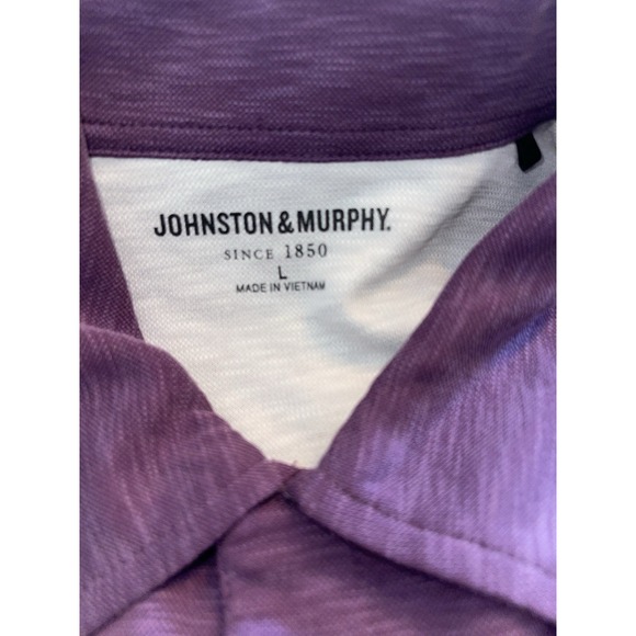 Johnston & Murphy Purple Button Down Shirt Mens L‎ Modal - Picture 4 of 4